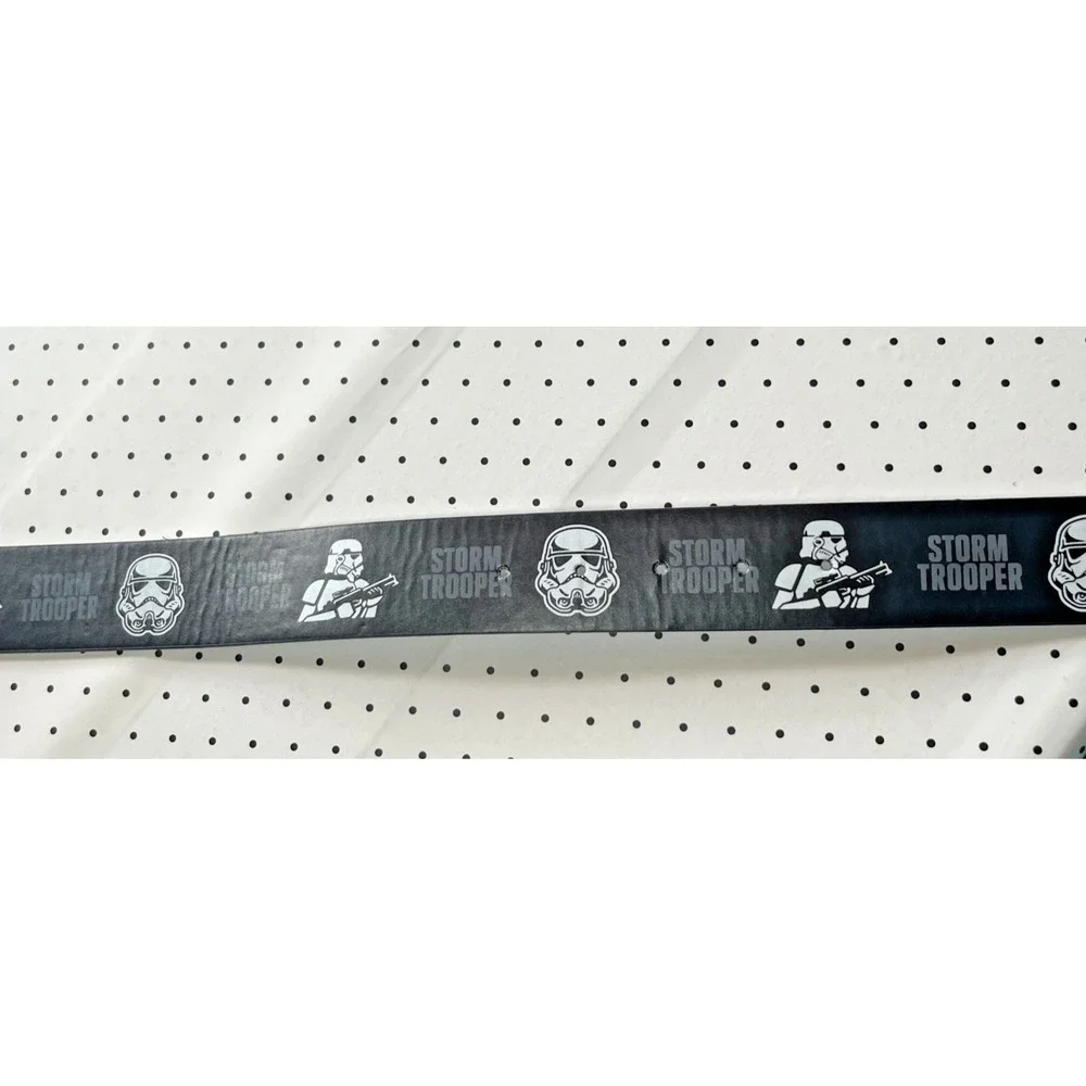 NWT Star Wars Stormtrooper Belt Kids Medium Large Black‎ Webbed Belt Disney